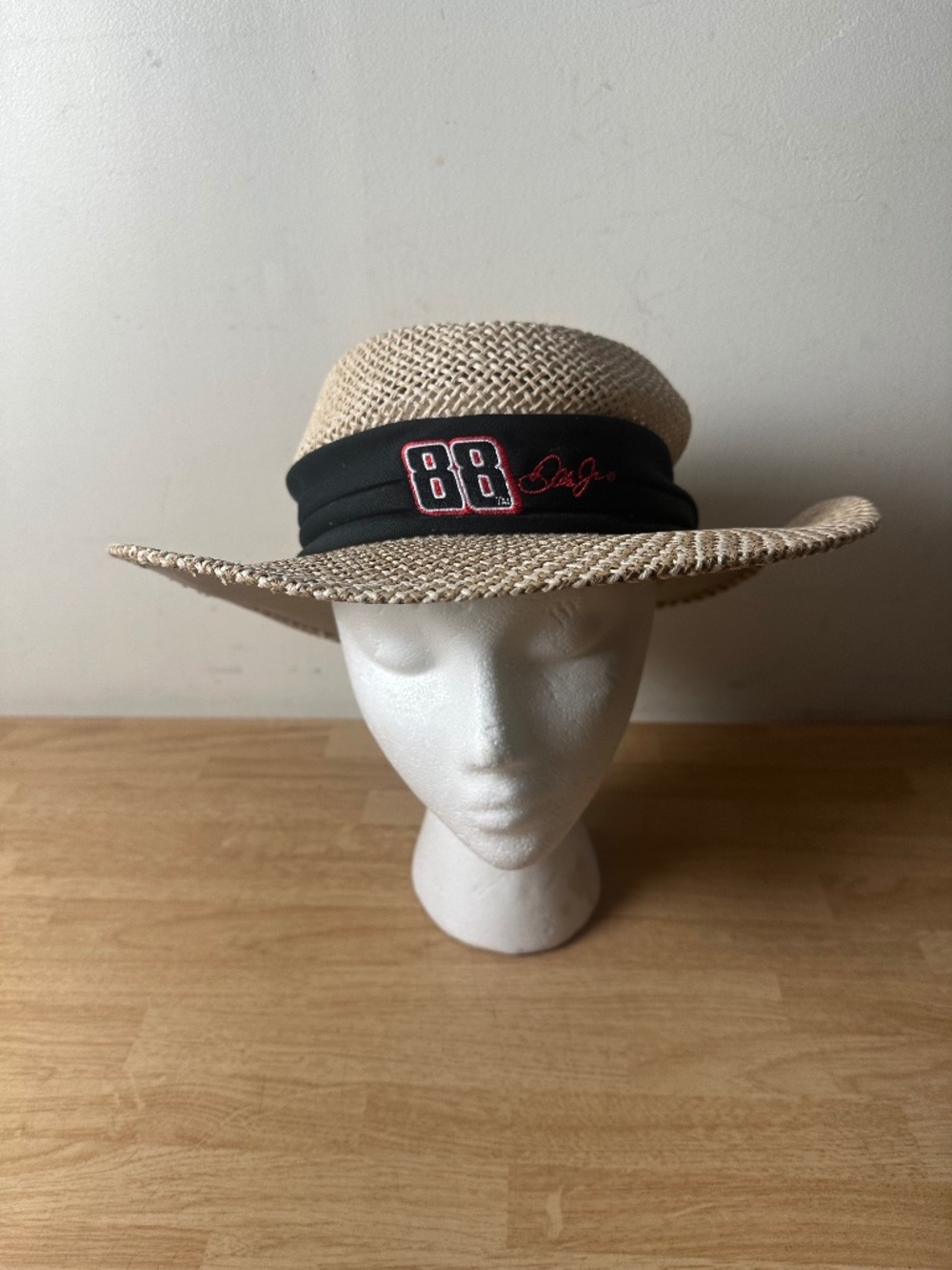 DALE EARNHARDT JR. #88 - STRAW SUN HAT COWBOY FEDORA BY NASCAR CHASE AUTHENTICS